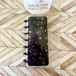 Happy planner skinny mini size undated monthly and weekly layouts  stars galaxy